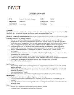 job description - Pivot Interiors