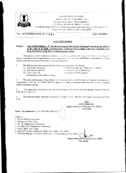 GOVERNMENT OF INDIA D1R LC1ORA or