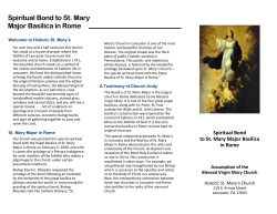 Plenary Indulgence - Historic St. Mary`s Church