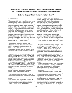 Reviving the &ldquo;Vietnam Defense&rdquo;: Post