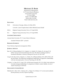 Curriculum Vitae - ASU People Search