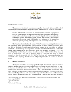 Legal documentation for See you at the Pole event