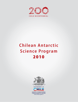 Chilean Antarctic Science Program 2010