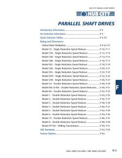 parallel shaft drives