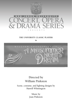 Directed by William Pinkston