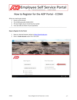 How to Register for the ADP Portal
