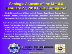 Geologic Aspects - Earthquake Clearinghouse