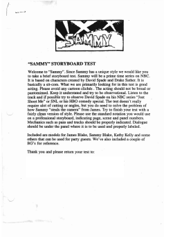 "sammy" storyboard test