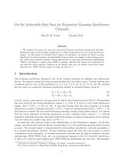 On the Achievable Rate Sum for Symmetric - Chandra Nair