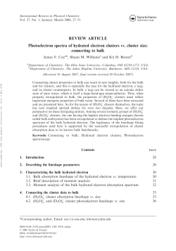 Photoelectron Spectra of Hydrated Electron Clusters vs. Cluster Size