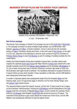 Kokoda Track campaign