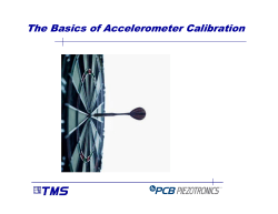 The Basics of Accelerometer Calibration