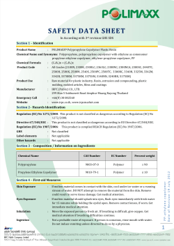 safety data sheet - POLIMAXX Specification