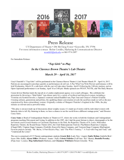 top girls release - Clarence Brown Theatre