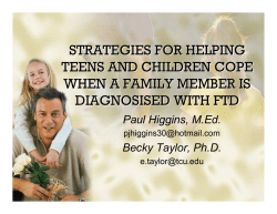 strategies for helping teens and children cope when a family