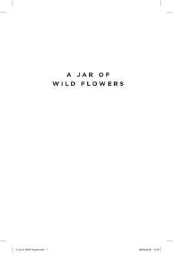 a jar of wild flowers
