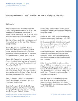 Bibliography for the Fact Sheet on Meeting the Needs of Today`s