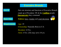 Executive Branch