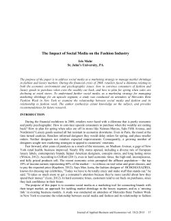 The Impact of Social Media on the Fashion Industry
