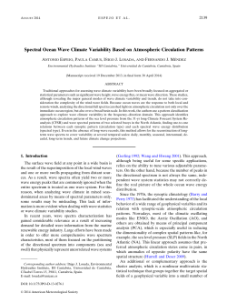 Spectral Ocean Wave Climate Variability Based on Atmospheric