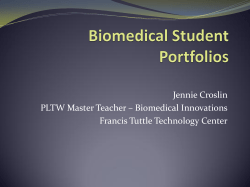 Biomedical Student Portfolios