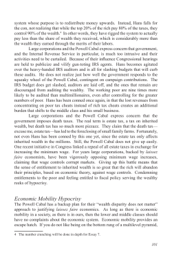 Economic Mobility Hypocrisy