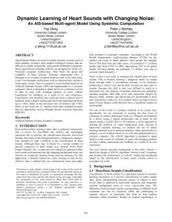 Workshop: Dynamic Learning of Heart Sounds with Changing Noise