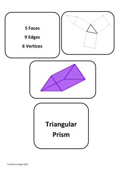 Triangular Prism - Sunshine College