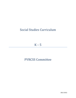 K-5 Social Studies - River Vale Schools
