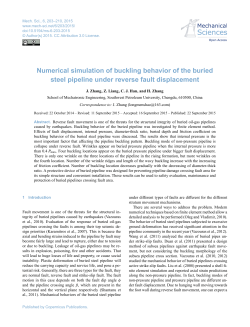Numerical simulation of buckling behavior of the buried steel