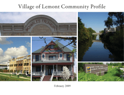 Community Profile - Village of Lemont