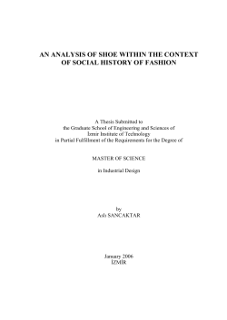 an analysis of shoe within the context of social history of