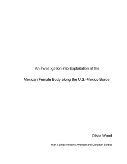 An Investigation into Exploitation of the Mexican Female Body along