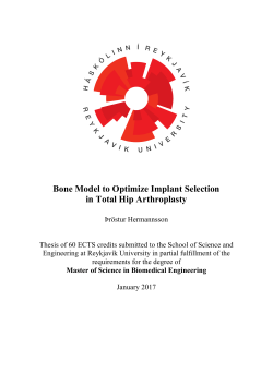 Bone Model to Optimize Implant Selection in Total Hip
