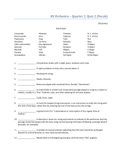 HS Orchestra &ndash; Quarter 2, Quiz 2 (Vocab)