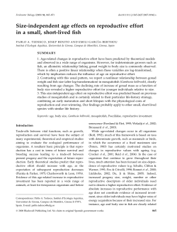 Size-independent age effects on reproductive effort in a