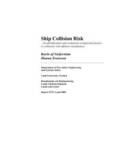 Ship Collision Risk - Lund University Publications