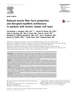 Reduced muscle fiber force production and