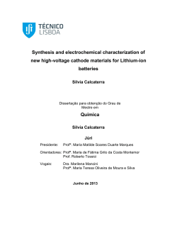 Synthesis and electrochemical characterization of new