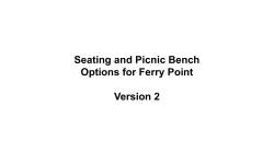 Seating and Picnic Bench options V-2