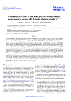 Comparing CN and CH line strengths in a homogeneous