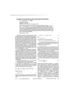 Energies of three-particle systems with Coulomb interactions