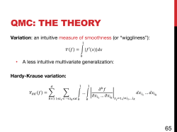 QMC: THE THEORY