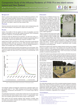 Comparative study of the influenza pandemic