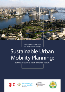 Sustainable Urban Mobility Planning