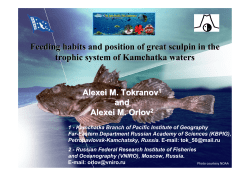 Feeding habits of the great sculpin Myoxocephalus