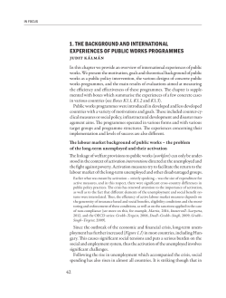 1. the background and international experiences of public