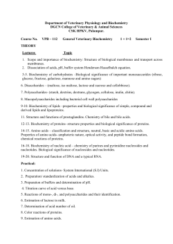 Department of Veterinary Physiology and Biochemistry DGCN