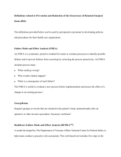 Definitions related to Retained Surgical Items