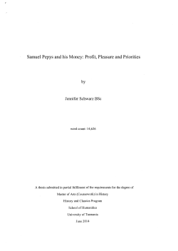 Samuel Pepys and his Money: Profit, Pleasure and